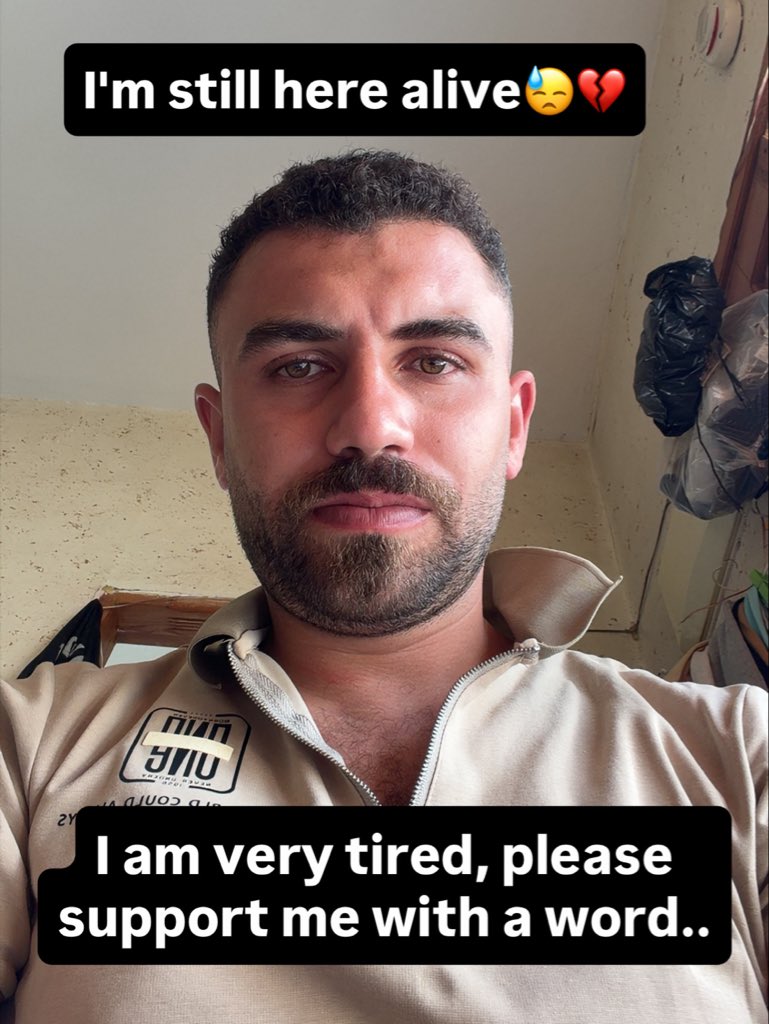 yousefmohmoud25's tweet photo. I'm still here alive😓💔

I am very tired, please support me with a word.. https://t.co/41Le7M6aDb