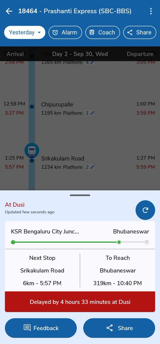 KumarD143472's tweet photo. Punctuality is illegal in Indian Railways. Good job @IRCTCofficial @RailMadad @AshwiniVaishnaw @narendramodi for maintaining this hard earned respect. https://t.co/2W3q4pzPC7