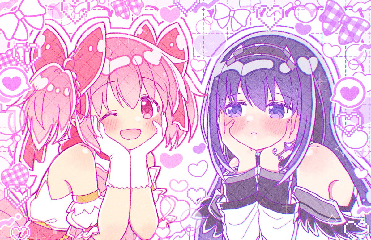 pu_0521's tweet photo. #今月描いた絵を晒そうㅤ 
🩷💜 https://t.co/Qk057oGwM1