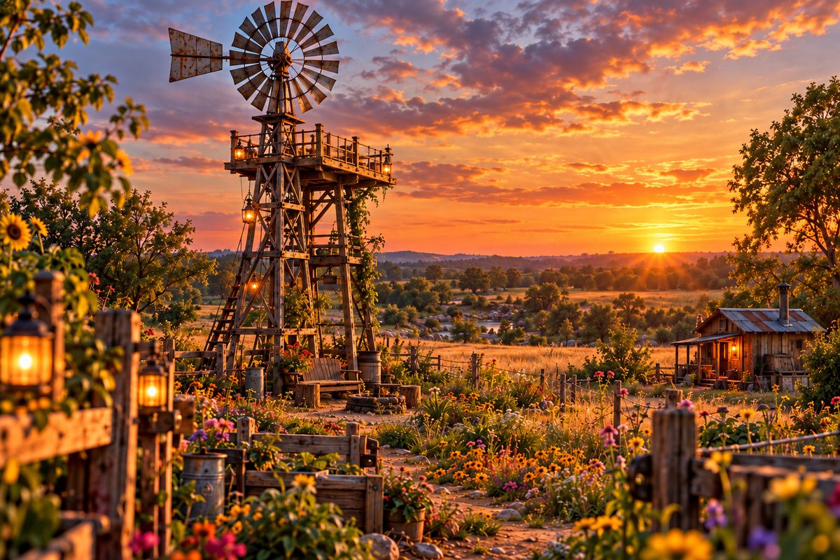 BackyardFlapper's tweet photo. This morning is the final location, and if you’ve been here for a bit, you’ll recognize it immediately! It’s the single location viewable from anywhere in The Backyard, and has become one of the most recognizable! 

I give you, The Windmill 🔥🐔 https://t.co/6Z7oa6Qd8o