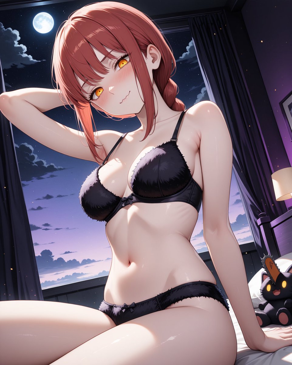 Vcagaibackup's tweet photo. Sometimes i feel like the fluffy bras are one of the most beautiful things ever made 🥵😻, dont you agree? 

#AIArt #DigitalArt #AnimeArt #Waifu #AIGenerated #AIイラスト #AnimeAI #chanisawman #fluffybra https://t.co/bB6J1iBlf7