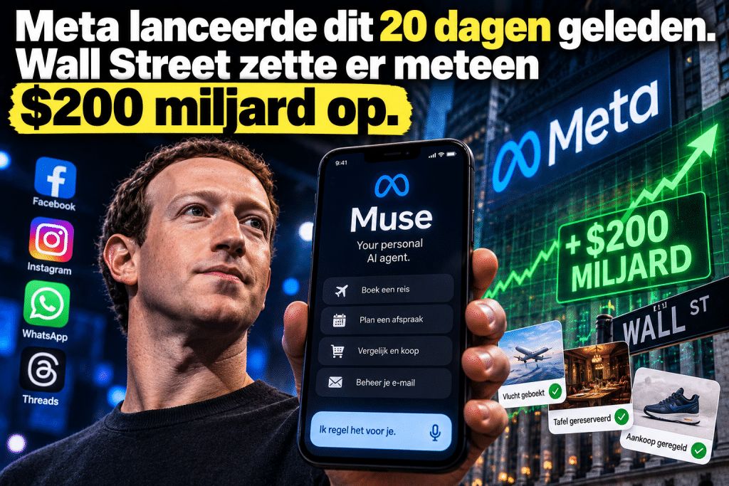 Beursvermogen's tweet photo. Meta lanceerde dit 20 dagen geleden. Wall Street zette er meteen $200 miljard op 

https://t.co/jcdSQJy1ug https://t.co/EC45p9f5Z1