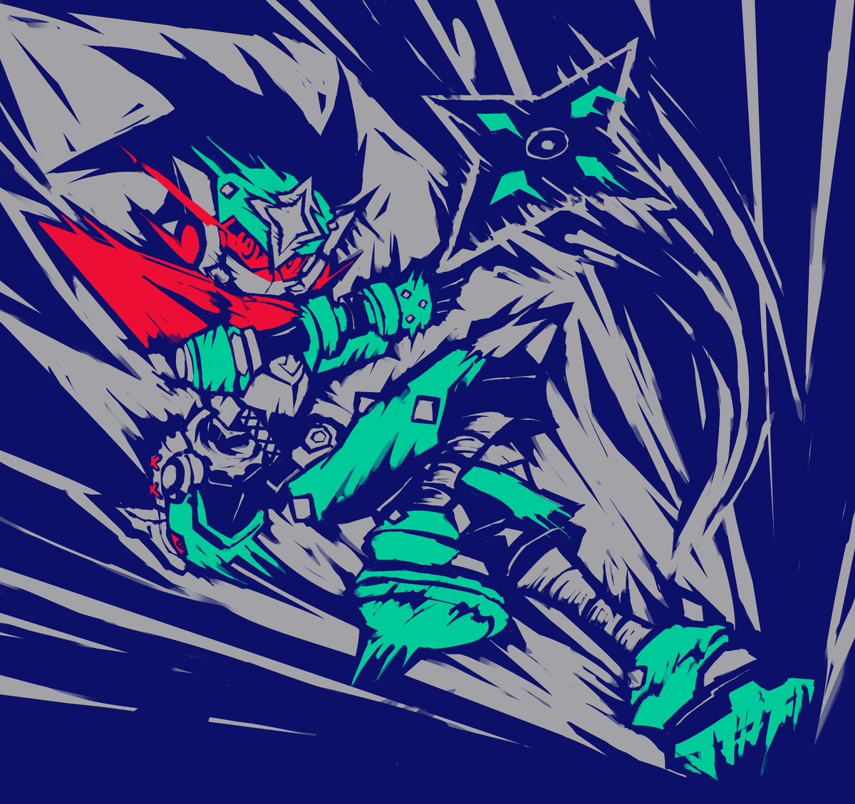 Navy_n_Azure's tweet photo. 🥷 
Finished
完成

#MMSF 
#MegaManStarforce 
#流星のロックマン https://t.co/JRxOTuDtPc