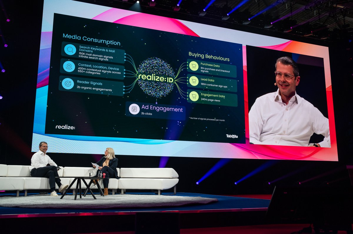 RealizeAds's tweet photo. #DMEXCO26 is a wrap!

Highlights included:
🟢 Masterclass with Tchibo
🟢 Fireside chat with Susanna Eiber (Head of Marketing Germany, BMW) and Krishan Bhatia (Chief Business Officer, Taboola) 
🟢 Hosting an Executive Dinner with senior marketing leaders in the CMO Lounge

And, as part of our ongoing work in web intelligence, we introduced Realize ID, our unique data advantage, and shared how it leverages @taboola's unique data to track the full context of the consumer journey.

Thank you to our teams, partners, clients, and everyone who stopped by and made @dmexco 2026 one to remember. See you next year! 🦊