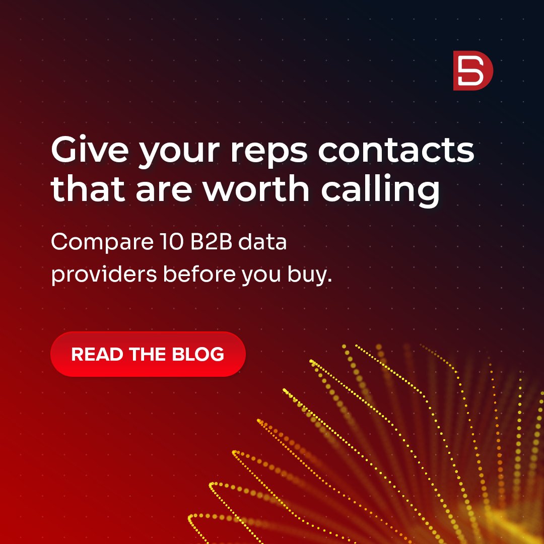 Datamaticsbpm's tweet photo. Sales reps lose hours every week to contacts that went stale months ago. We compared 10 #B2B data providers on accuracy and intent data, so you can pick one with confidence - https://t.co/aPcFqM8MRg
#B2BData #DataProviders https://t.co/03Y4euqCLz