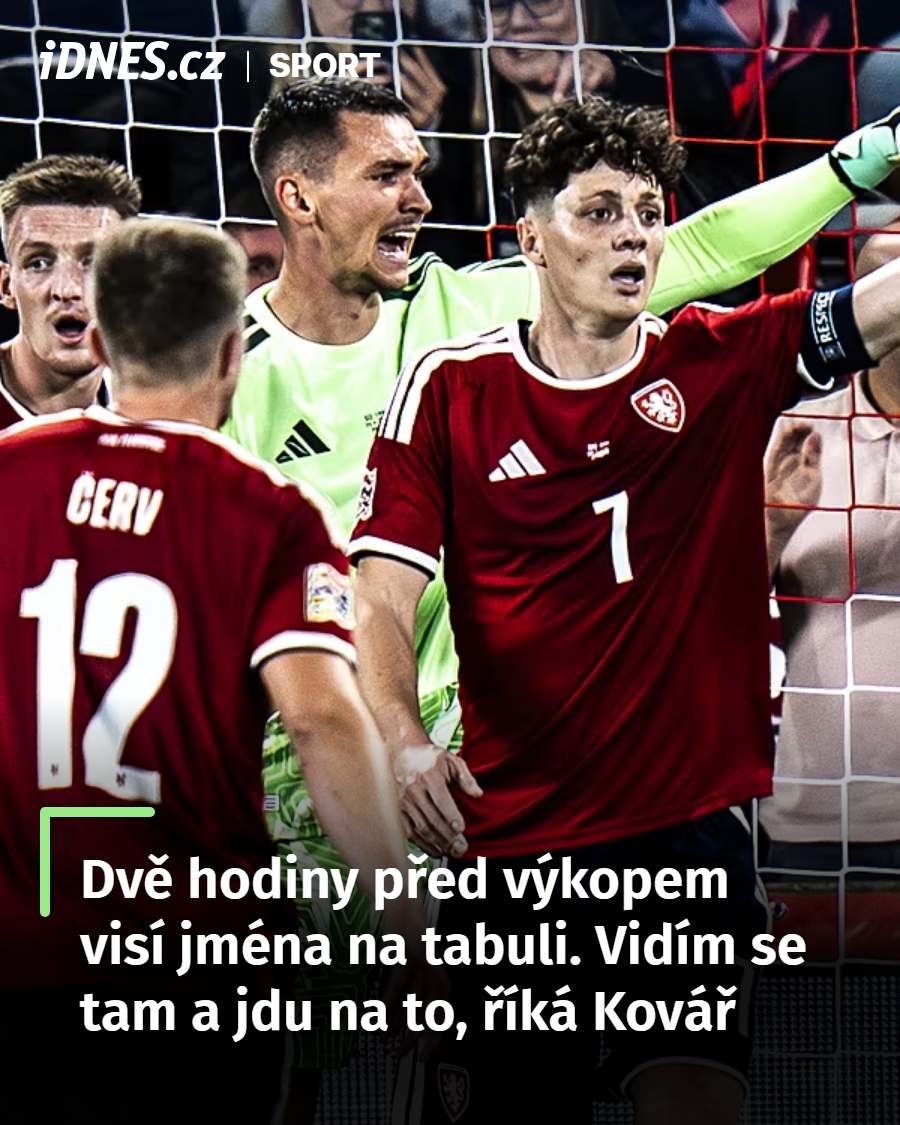 idnessport's tweet photo. 💬 „Trenér to tak má rád. Dvě hodiny před zápasem to vyvěsí jména a my se tam najdeme,“ popisoval brankář českých fotbalistů Matěj Kovář.

👉 https://t.co/VVybwkcatd https://t.co/4LDFe7SFKg