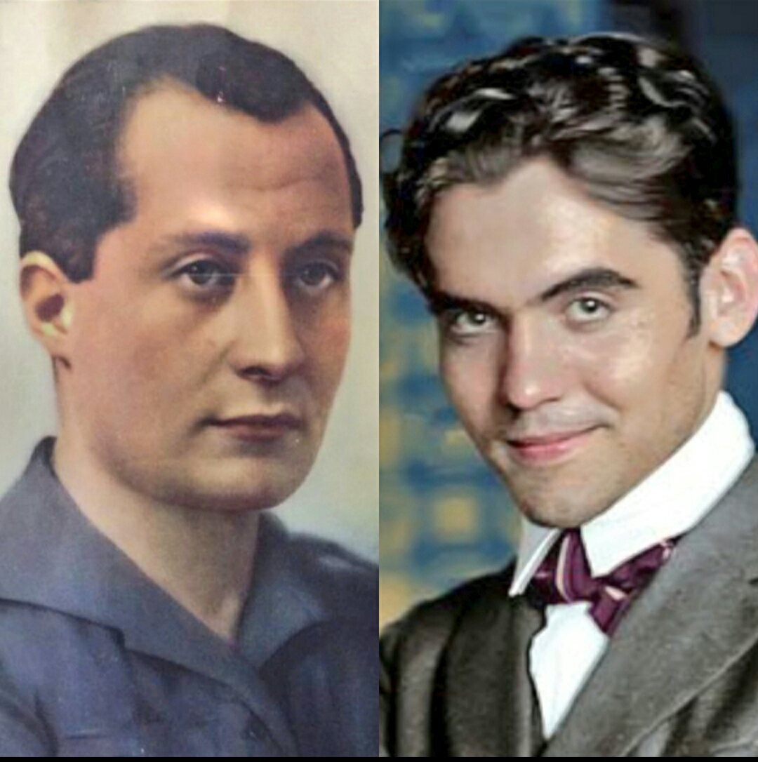 monte_auseva's tweet photo. LA AMISTAD ENTRE LORCA Y JOSÉ ANTONIO

El 18 de agosto de 1936 era fusilado Federico García Lorca en su Granada natal.
Se le acusó de «ser espía de los rusos, haber sido secretario del socialista Fernando de los Ríos y ser homosexual».

🧵Dentro hilo👇🏼 https://t.co/m8sVcPJYWq