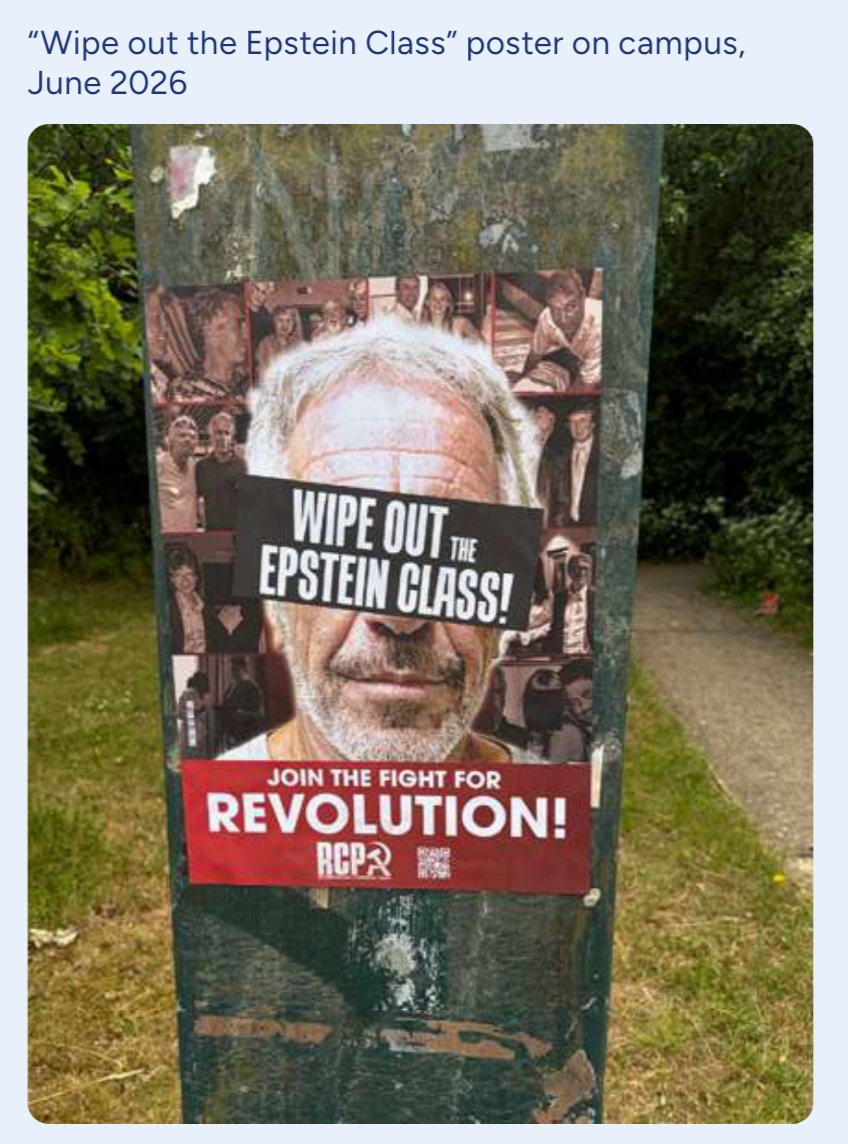 RealDanGliebitz's tweet photo. Here is an example of the appalling antisemitism highlighted in the CST Campus Antisemitism report. https://t.co/Mzpw8bwX9z