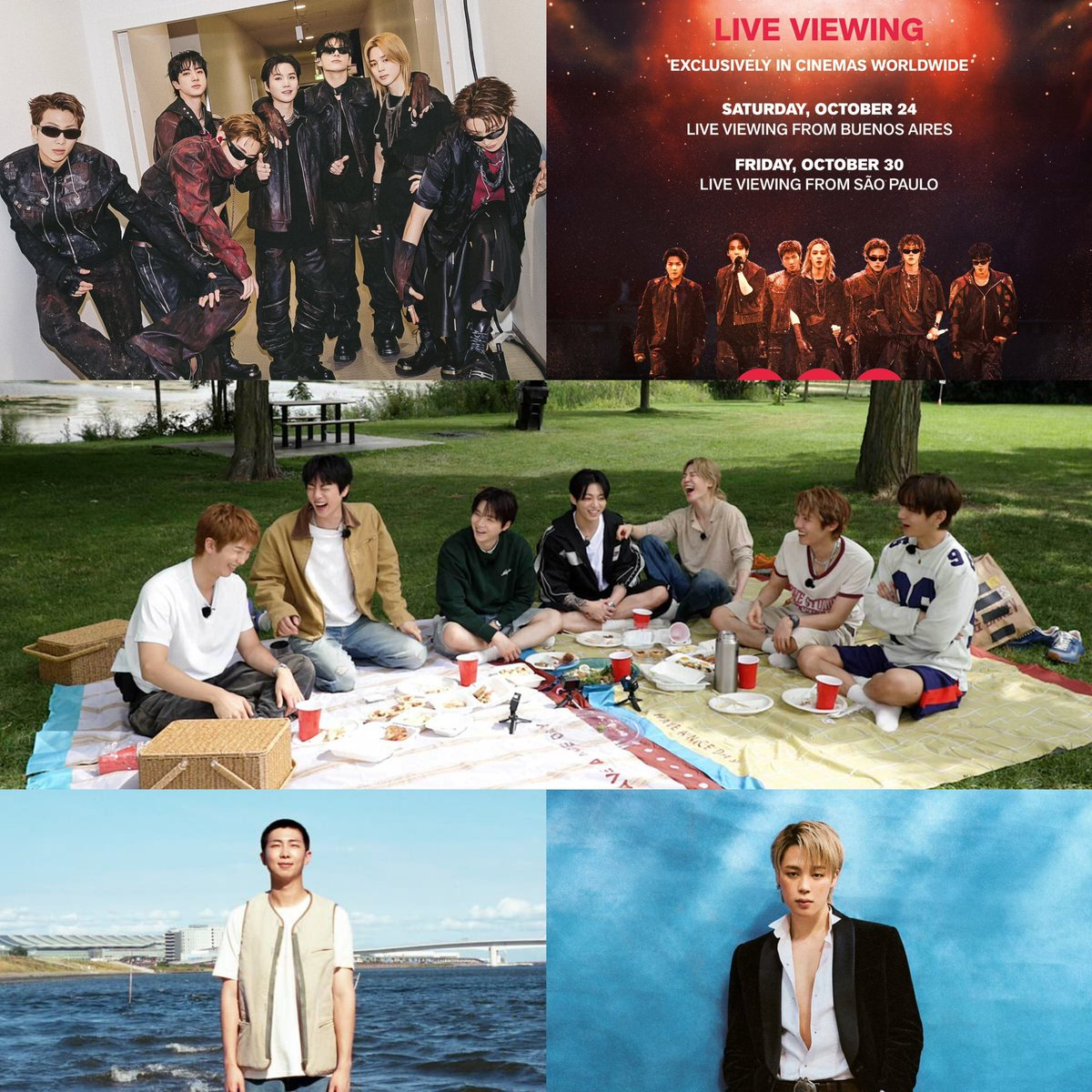 btschartsxdaily's tweet photo. [INFO] #BTS UPCOMING SCHEDULE (September - October)! 

🏟️10/02 — BTS Arirang World Tour begins in South America! 
🇨🇴 10/02-03 — Concerts in Colombia, Bogota!
🏛️10/03 — #RM x SFMOMA Inauguration
📺10/06 — RUN BTS Episode 1 in Toronto at 8PM KST 
🇵🇪 10/07,09 & 10 — Concerts in Peru, Lima!
📺10/11 — RUN BTS Episode 2 in Toronto at 8PM KST 
🎂10/13 — #JIMIN’s Birthday 💜
🇨🇱 10/14,16 & 17 — Concerts in Chile, Santiago! 
🇦🇷 10/21,23 & 24 — Concerts in Argentina, Buenos Aires!
🎦10/24 — Live Viewing (Cinemas) from Buenos Aires 🇦🇷
🇧🇷 10/28,30 & 31 — Concerts in Brazil, São Paulo!
🎦10/30 — Live Viewing (Cinemas) from Sao Paulo! 🇧🇷