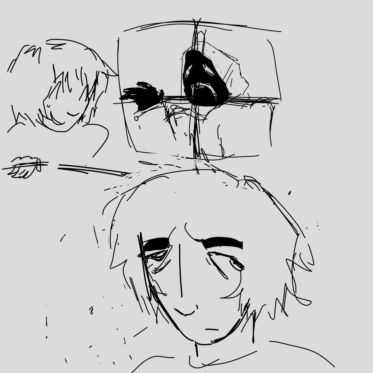 thedoctorlovesy's tweet photo. @hall0wsev @Tribe12_  
// Drew this interaction from l8ter 
I was not sure how to draw Noah or little little awwhw babbayyyy Jordan https://t.co/xW1fqKxBdW