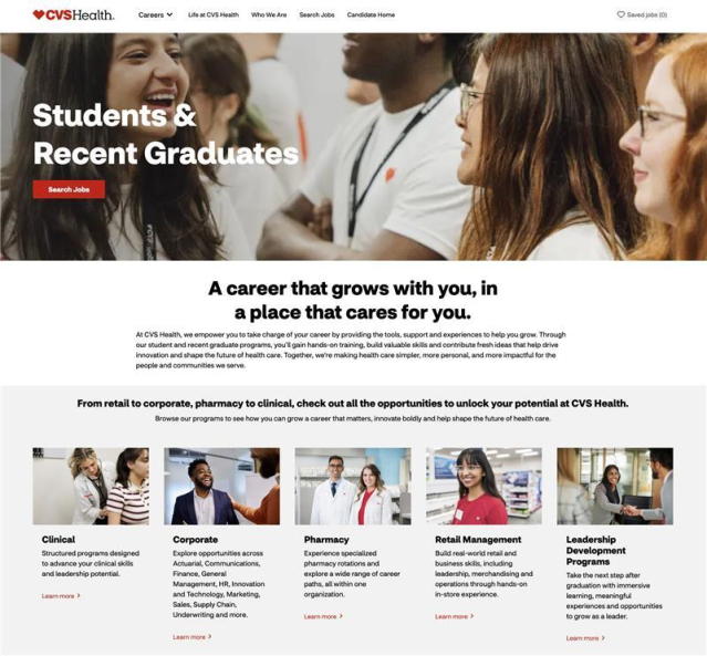 akurathi1072's tweet photo. Explore Opportunities for Students &amp; Recent Graduates #TeamCVS https://t.co/XaiElqxkT9