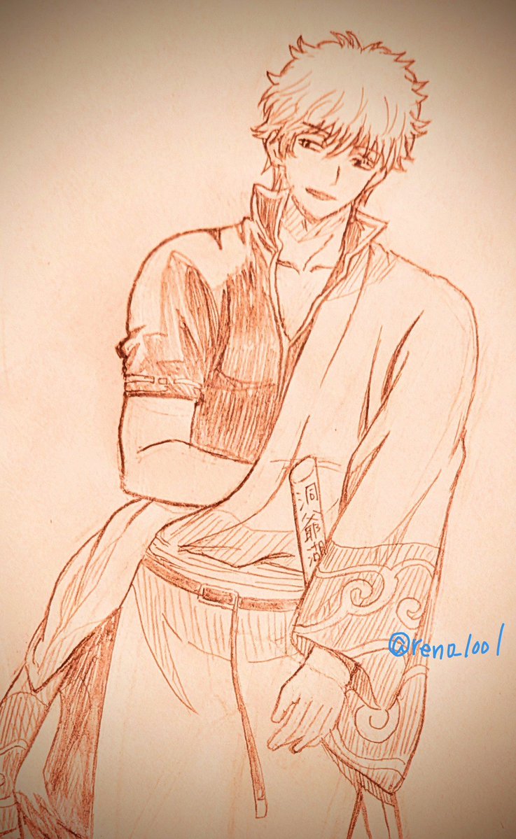 reno_1001's tweet photo. #坂田を描けるようになろうの会
ノーマル坂田 といえば着物に手つつみ込んでそう
楽しかったし坂田描けるようになったし色んな人の絵見れて幸せだった✨ https://t.co/nRBNGf2lMo