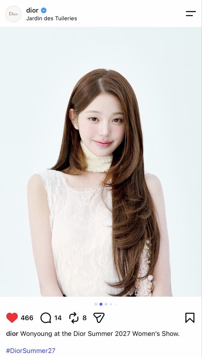 iveyouth's tweet photo. [260930] Dior Official instagram update with Wonyoung

#JANGWONYOUNG
#WONYOUNG
#DiorSummer27 @Dior

🔗https://t.co/6Ioh2sDped https://t.co/sAyXoTT1NK
