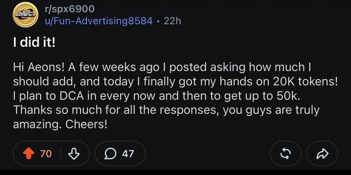 realcryptocow's tweet photo. Reddit will be a fire engine for us as we scale to millions of aeons. 

The evidence is all there: https://t.co/UlyCDK6Odt