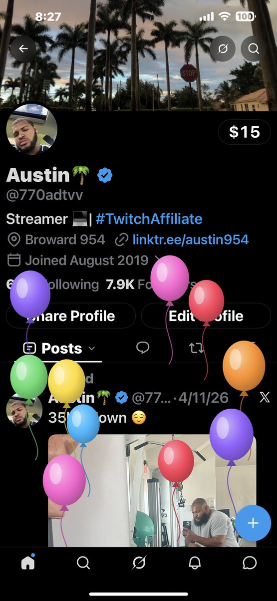 770adtvv's tweet photo. Balloons on my page 🥳🎂 https://t.co/7Nz060rAP0