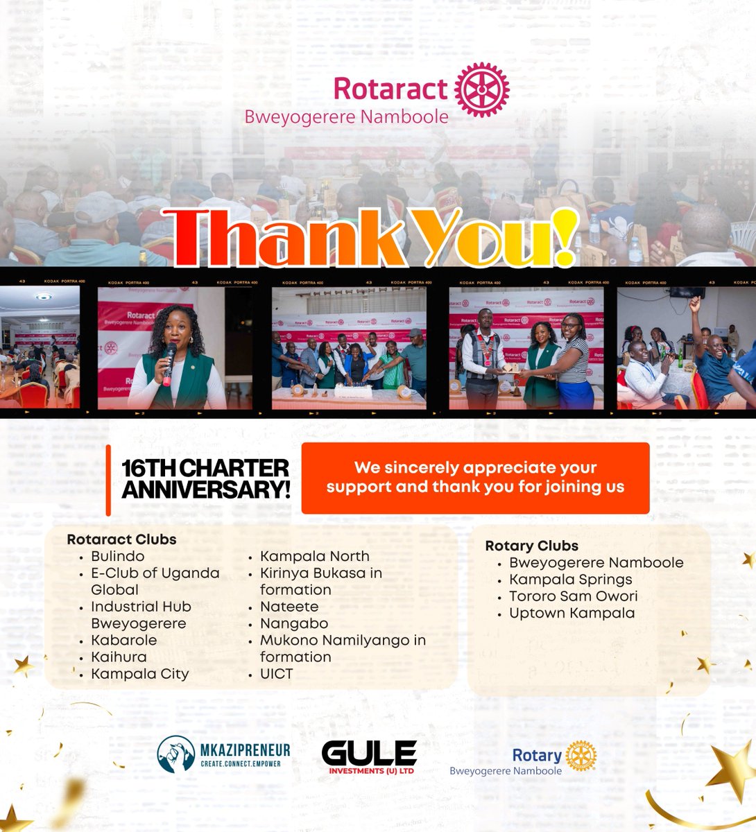 Destadia's tweet photo. 🙏🏼 DE’STADIA SAYS THANK YOU!

Thank you to all Rotaractors, Rotarians, partners &amp; guests who made our 16th Charter Celebration unforgettable. 16 years of impact &amp; friendship! 💙

📸 Photos: https://t.co/f6Gjb54sPD

#ClubDeStadia #DeStadiaAt16 https://t.co/bM6G0WzN2G