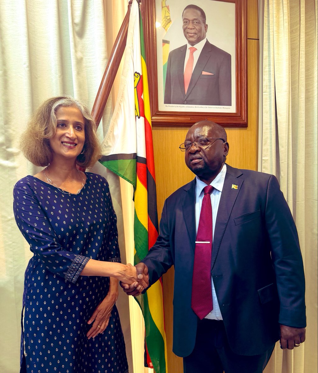 UNZimbabwe's tweet photo. .@UNZimbabwe Chief @RKalapurakal meeting w/Chief Sec Dr M Rushwaya @DeptCommsZW reaffirmed strong partnership to accelerate #SDGs—guided by 🇿🇼 national priorities, ownership &amp; leadership. Together, we are advancing coordinated, sustainable, people-centred solutions #LNOB https://t.co/12Pb7Qcivy