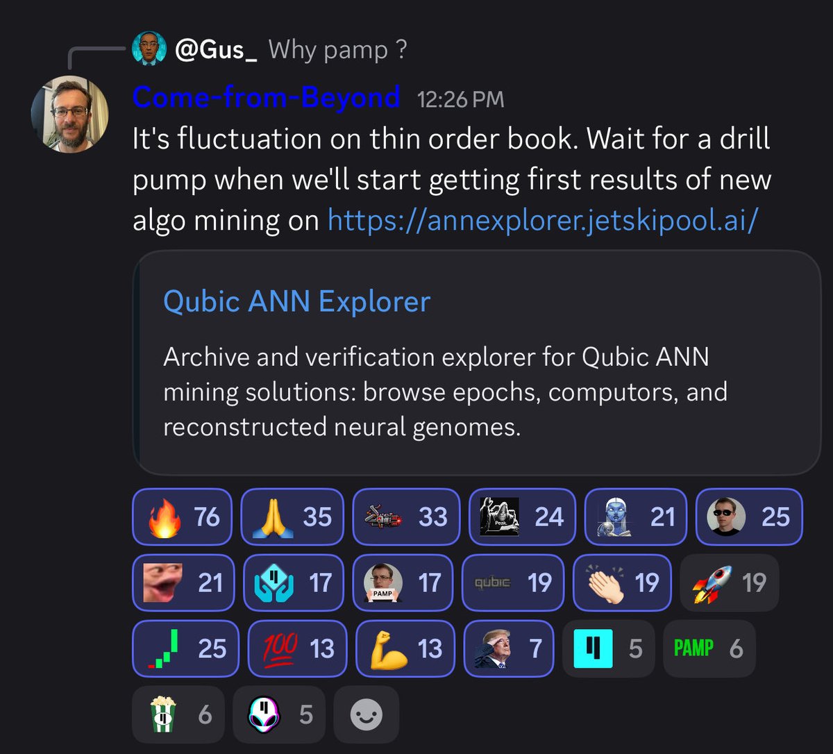 odbashWizard's tweet photo. CFB said it’s nothing after BPP9000, the “BTC price prediction,” is fully deployed. We’re going to have a drill pump! Hehe, are you hurrying up, gentlemen? :trollface: 

#QUBIC #Ai #BTC #ETH #LTC #GEM #100x https://t.co/P7AYILpSdR