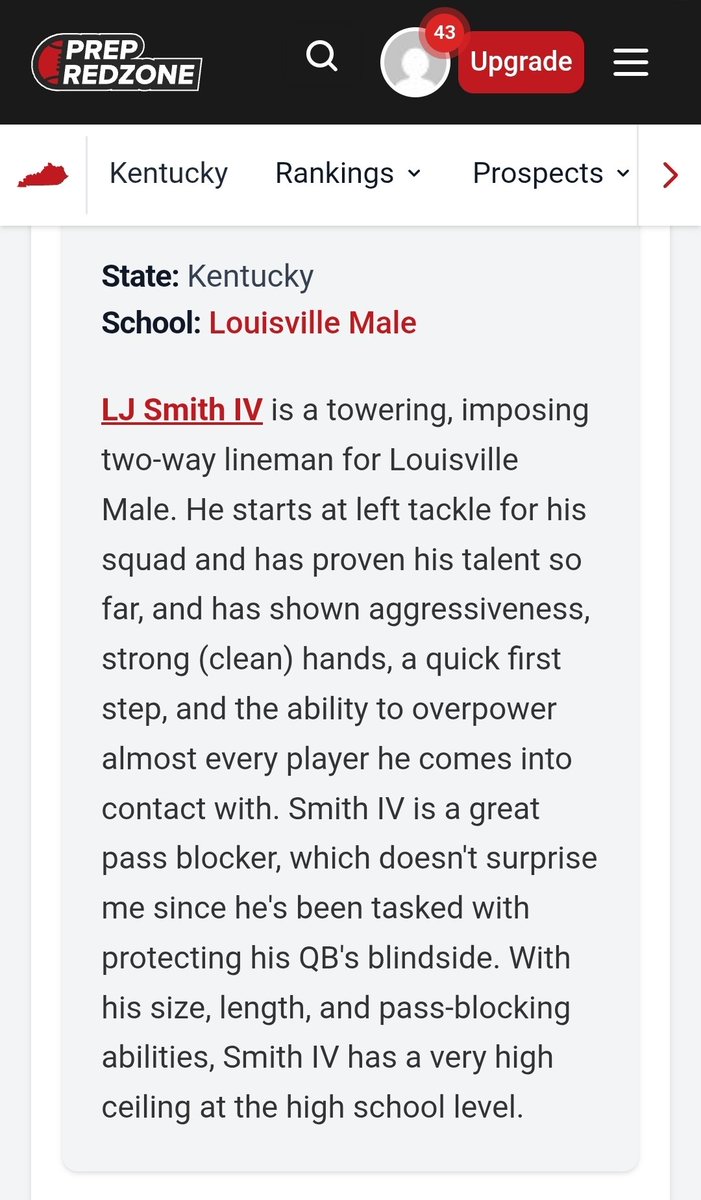 LJ_94_Smith's tweet photo. TY, @BarkleyTruax  for the write up. Taking it week by week to get better. #brotherhood #FRsZn #LinemenHoopToo 
@PrepRedZoneKY @LMHSCoachPorter @KYFUTURESTARS @Coach_QBorders 
@elitibbles  @KPGfootball @Kyhssports_ 
@NickyV05 @coachwatson9 @Coach_Mulford @Im_theeacewales @blake_littman @pete_nochta13 @drew15martin  @DaleWilliamsUL 
@AWilliamsUSA
@ErikRichardsUSA
@54SportsNetwork
@CoachWhitt_