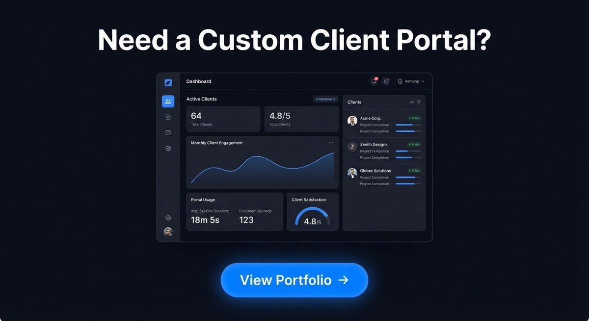 Yousaf50524906's tweet photo. Turn manual workflows into a real web app.
Custom Airtable + Softr client portals — secure login, real-time tracking, clean dashboards.
See a live build: https://t.co/mseHkh8y15
👉 https://t.co/9QKE6OzvIE
#WebDeveloper #NoCode #ClientPortal https://t.co/ywIgZgzTDd