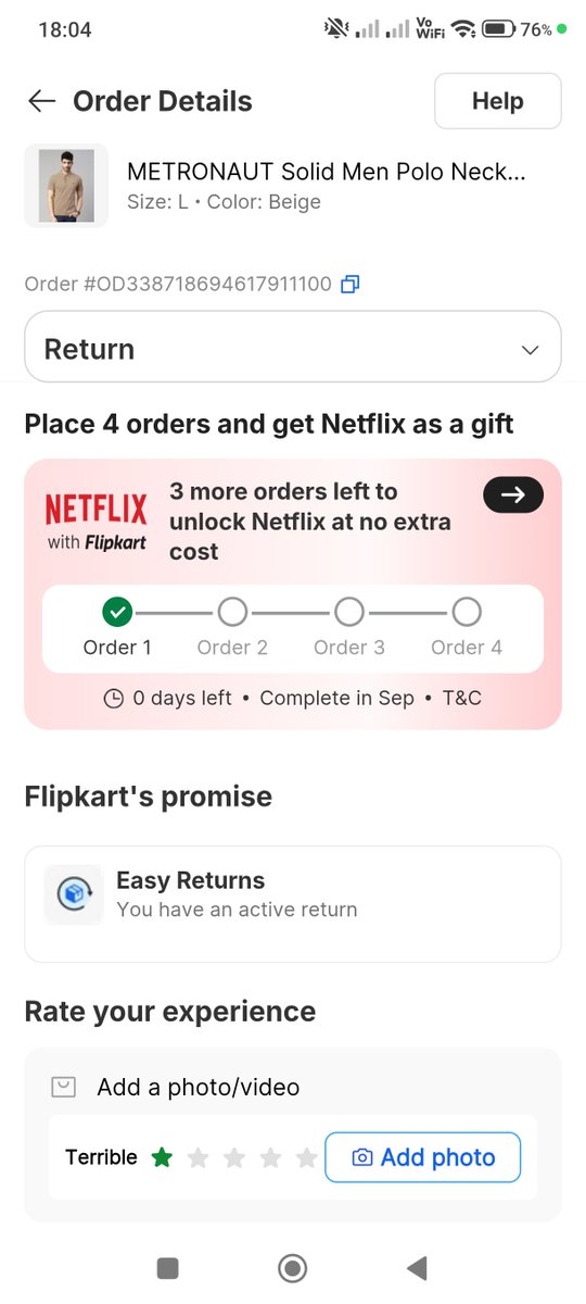 KK60600512's tweet photo. @flipkartsupport  I ordered a metronaut t shirt and received a different brand with some terrible spots on it when I am trying to exchange it, it's not showing the size I ordered (product is not out of stock as it is available to purchase separately). Please help regarding this.. https://t.co/FSeRycxO8F