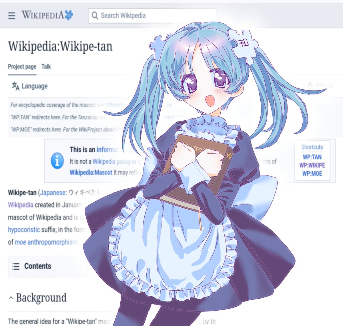 uittatia's tweet photo. Wikipe-tan 📖 https://t.co/8fO6tPgAgI