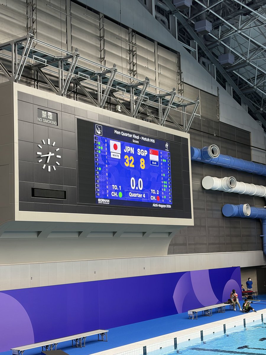 maCLki's tweet photo. アジア大会で水球初観戦してきたー！！
日本勝利！！
迫力がすごいしカッコ良すぎた
筋肉やばかった
1ピリオド8分間ってのが観やすかった
また近くでやれば行きたいなー https://t.co/JMeOTif4uv