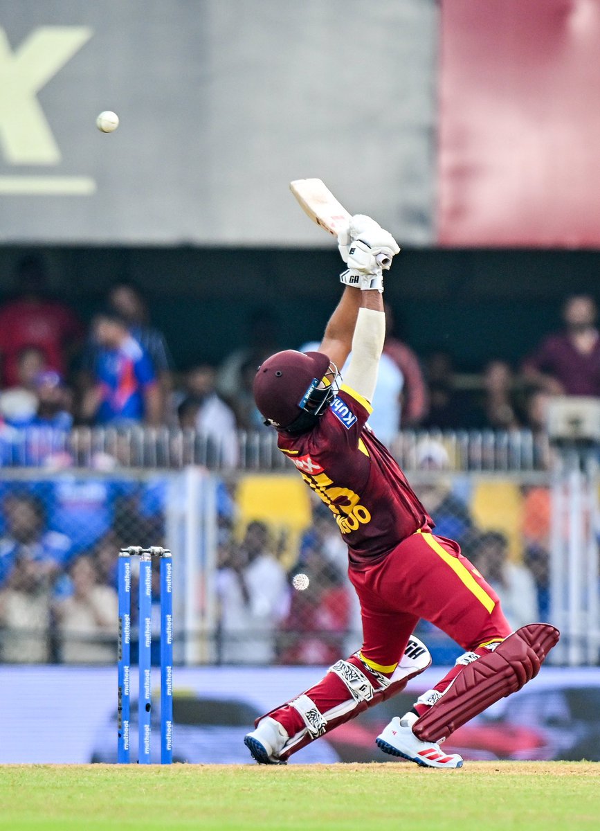 Indsamachar's tweet photo. India vs West Indies, 2nd ODI | West Indies 369-6(45.1) against India at Barsapara Cricket Stadium, Guwahati. https://t.co/MPr0czWa2o