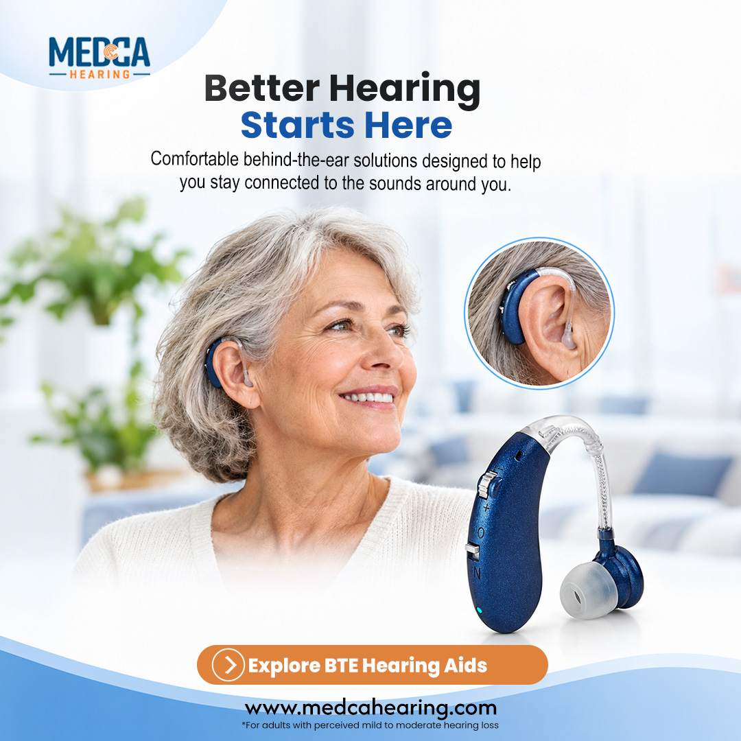 MedcaHearing's tweet photo. Better hearing starts with the right solution. 🎧

Explore comfortable behind-the-ear hearing aids designed to help you stay connected to the sounds and conversations around you.

Shop now :
https://t.co/G3QNzWBksR

#medcahearing #hearingaids #btehearingaids #hearingcare https://t.co/7RFOFU4vZQ