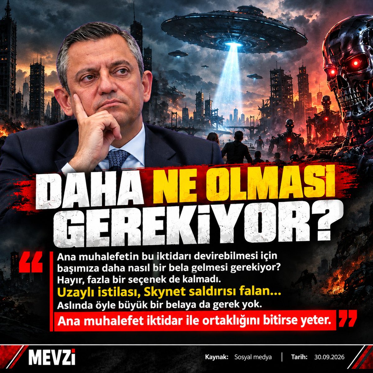 vatanmevzisi's tweet photo. YENİ PARTİ’DEN TARİHİ PROTESTO❗
YENİ Parti, yeni yasama yılı açılış resepsiyonuna katılmama ve Cumhurbaşkanı Erdoğan Genel Kurul’a girdiğinde ayağa kalkmama kararı aldı.
#YENİParti #TBMM #Erdoğan #Mevzi
Kaynak: Medyascope / Sözcü https://t.co/66wEPT1oX8