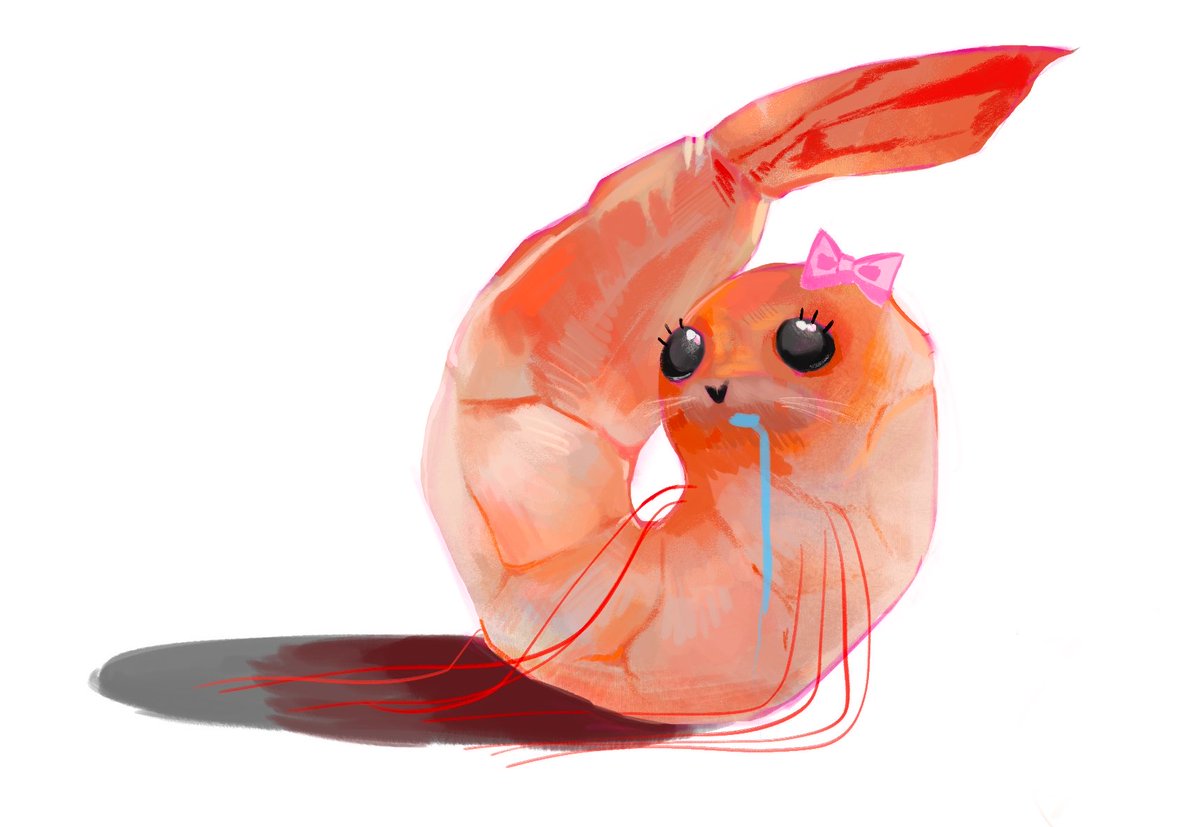 bibixsino's tweet photo. i drew some shrimps 🍤!! https://t.co/wGUHiCz95E