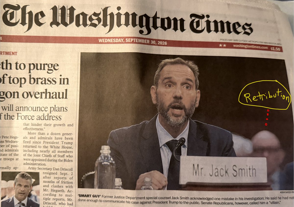 IvanRaiklin's tweet photo. Today's Front Page of Washington Times: https://t.co/HV6woCoLtP