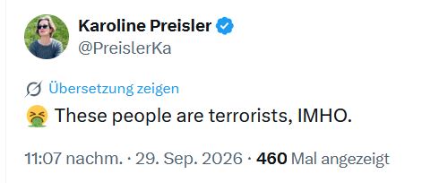 Mausebaer17's tweet photo. Wie ich meine Stalkerin, Nina Kittstein, hasse. Bei jedem Satz, den ich schreibe, überlege ich, was sie wieder für einen Hate-Post daraus macht. Fahrt zur Hölle, ihr Psychopathen. Die ganze #Preisler-Bubbel kann mich mal. #Stalker #Psychos https://t.co/0WPqTrCBmS