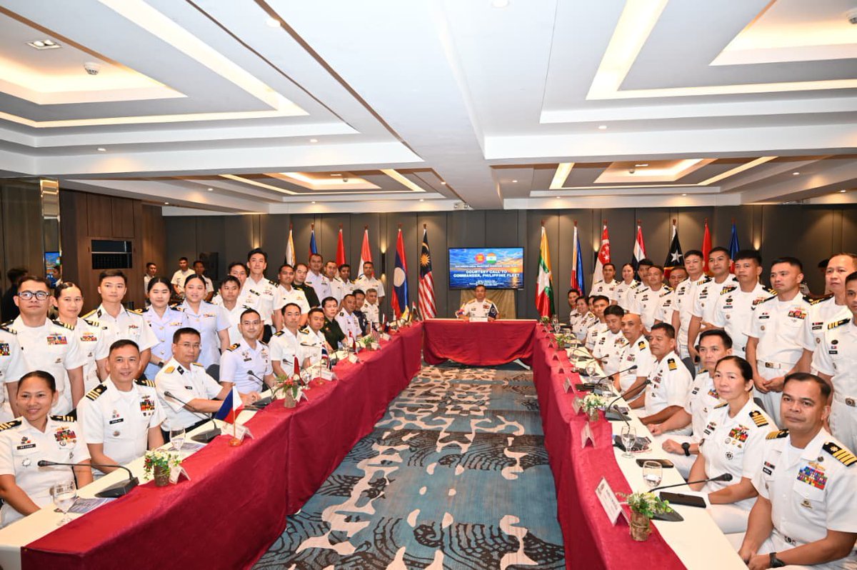 Indsamachar's tweet photo. Subic Bay, Philippines: The second edition of the ASEAN-India Maritime Exercise (AIME-2026) commenced at Subic Bay on 28 September 2026, with the participation of Indian Navy ships INS Sahyadri and INS Kulish, along with maritime forces from ASEAN member states.

Held under the theme “Anchored in Trust, United at Sea,” the exercise aims to strengthen mutual understanding, cooperation and interoperability through professional, operational and social engagements between India and ASEAN maritime forces.

#AIME2026 #ASEANIndia #IndianNavy #MaritimeExercise #INS Sahyadri #INSKulish #ASEAN #MaritimeSecurity #DefenceNews #India