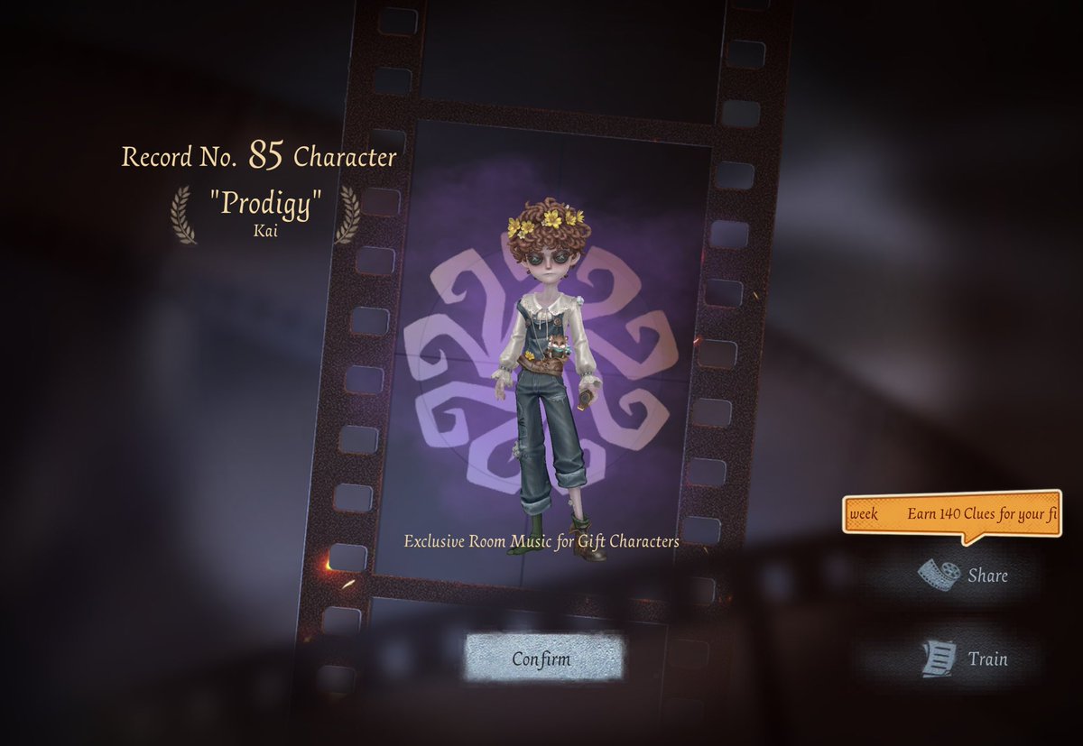 ssxmnia's tweet photo. I GOT HIM EARLY #Prodigy #IdentityV https://t.co/KQl2z0ksdG