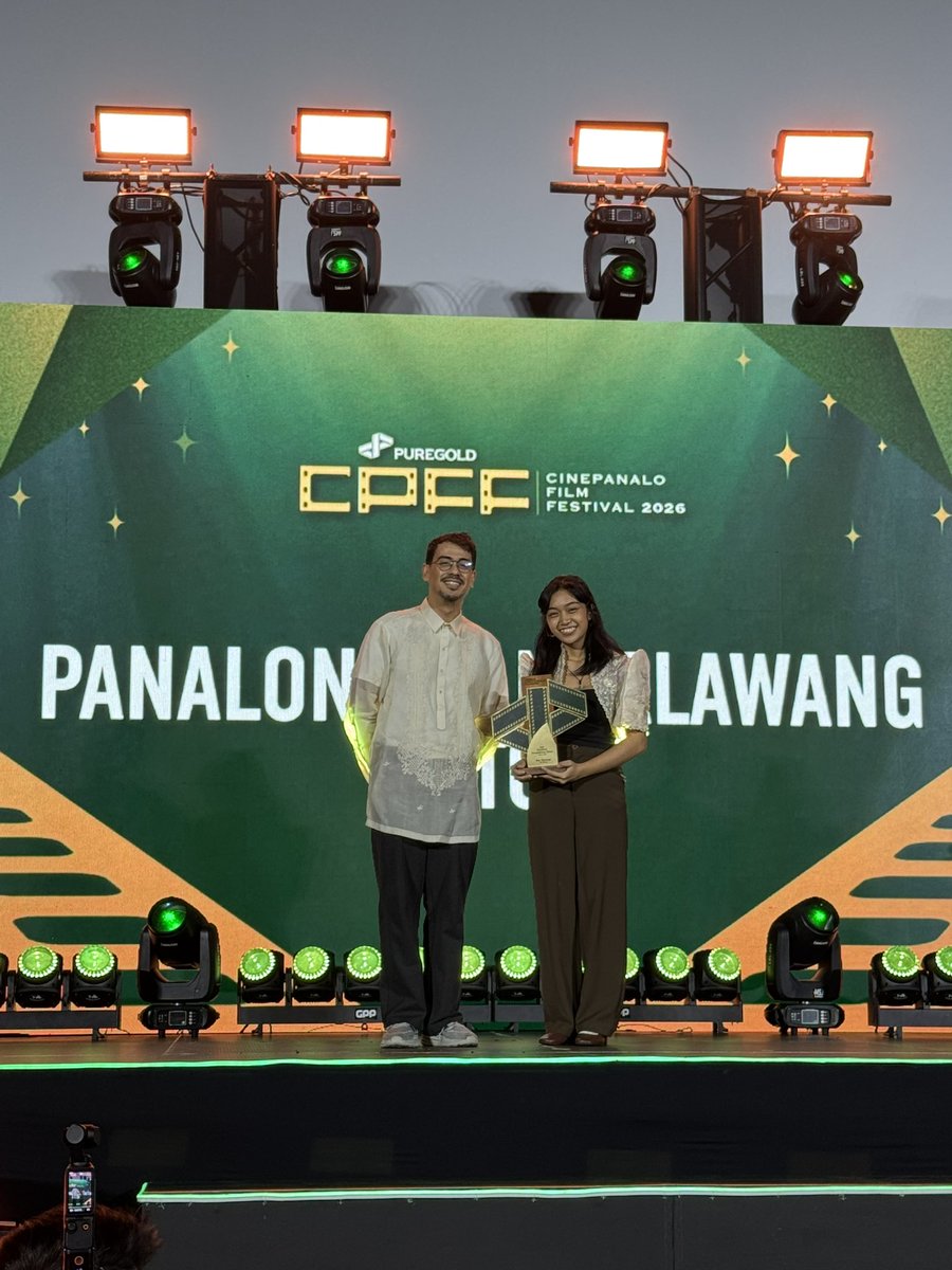 Puregold_PH's tweet photo. Every main character has its own support, Nor Domingo for 12 Shots bagged the Panalong Pangalawang Aktor for Student Short Film Category! 💚

#PuregoldCinePanalo2026 #PanaloSaHusay #AlwaysPanalo https://t.co/CjT2qQn5md