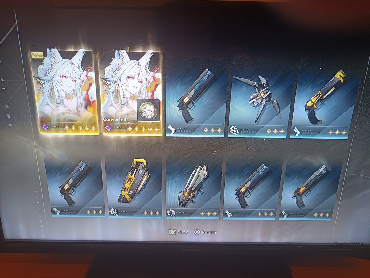 NeoCPrime's tweet photo. @Naruvt0 Took me till pity but yeah. Twice in one and then with the shop reset, 20 pulls from the pulls and the maintenance stuff I got her S2 in 30 more pulls despite losing to Calcharo. https://t.co/kcV2nEUA24