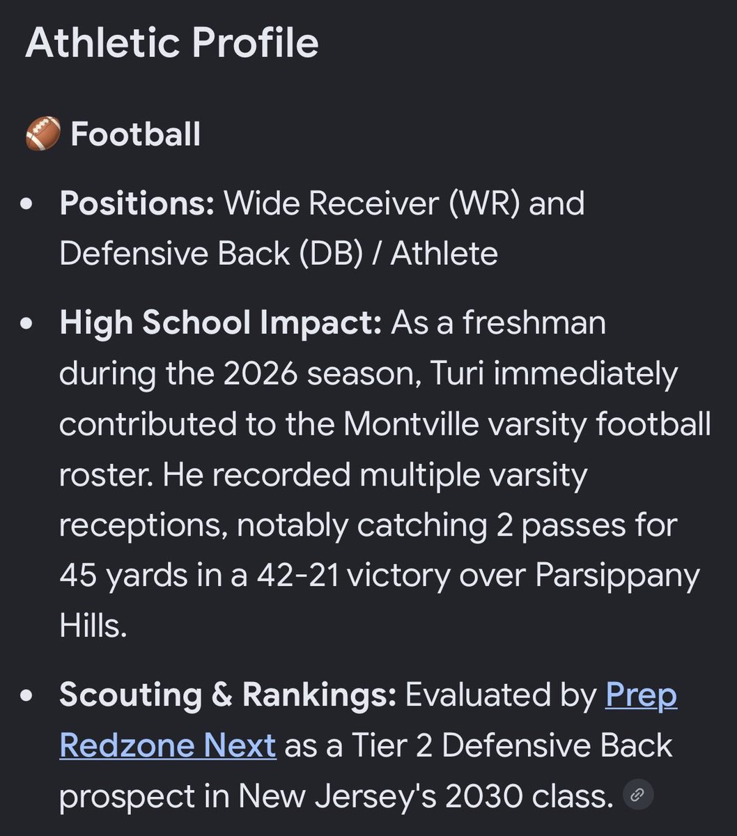 JaidenTuri_22's tweet photo. Jaiden Turi
Class of 2030
Montville High School NJ
5’9”
165 lbs
#studentathlete #google #njhsfootball #njhsbaseball #recruitting #classof2030 #prospect #baseballrecruitting #footballrecruitting https://t.co/IztxfC9FN5