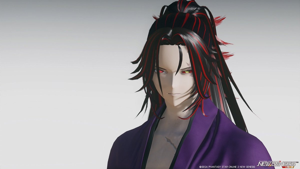 ryuma_000's tweet photo. ngsついにいい感じの髪型来てついに買えたのでキャラをいじってみた！
更に黒死牟に近づけた気がする！
#PSO2NGS__SS https://t.co/jrNaXR3aPX