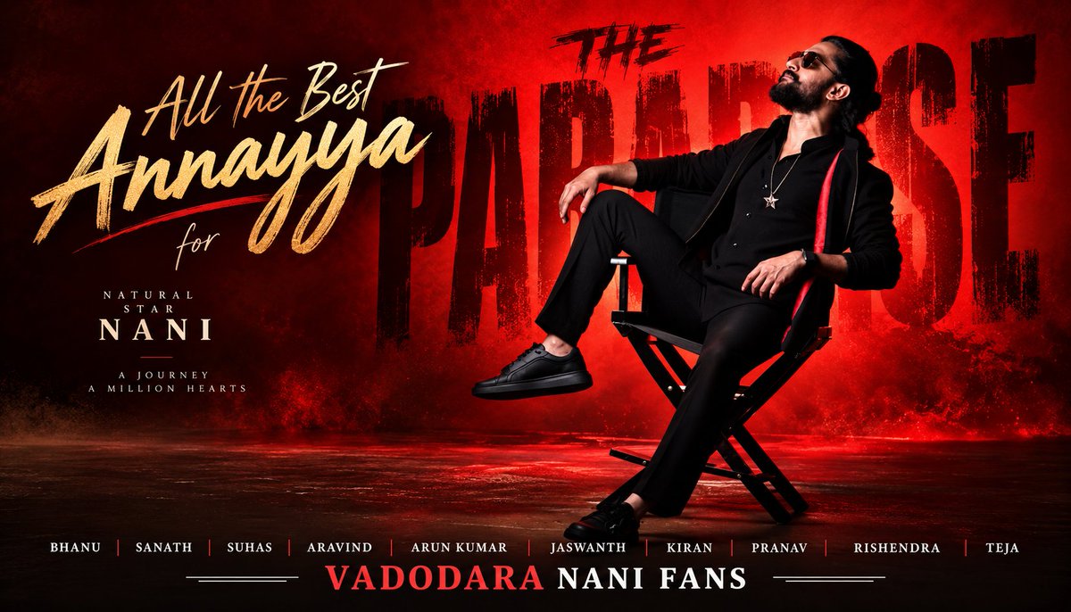 AswanthNani1's tweet photo. @NameisNani 25) Vadodara Fans Show - Mana Parul University Kurrallu ❤️ https://t.co/8XpoOlUCFW