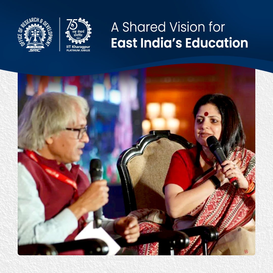 OfficeofRnDIIT's tweet photo. East India's Education Legacy 🎓

At #Digii100x East India, Prof. Surjya Kanta Pal, Dean, R&amp;D, @IITKgp, joined Dr. Dhriti Banerjee, Director, @ZSIofficial, and Prof. Malabika Sarkar, Mentor, TCG CREST, to discuss the region's educational journey and the next leap. https://t.co/4yIxfEjfuF