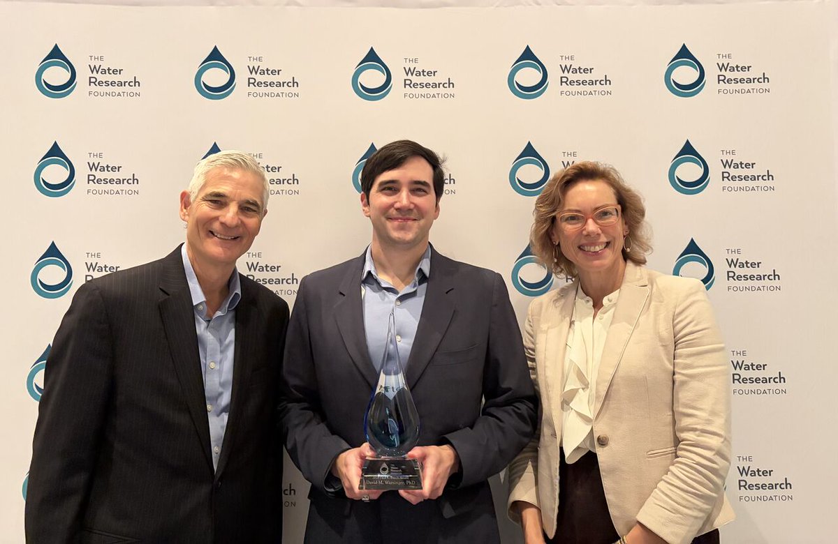 PurdueME's tweet photo. Congratulations to David Warsinger (@WarsingerLab),  recipient of the 2026 Paul L. Busch Award from the @WaterResearch Foundation. With this $100,000 research prize, Dr. Warsinger plans to improve desalination and water treatment technologies: https://t.co/SZ0hSYgsaP https://t.co/QMaF4dUJNx