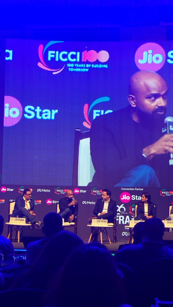 CreativeFirstIN's tweet photo. The growth of this proposition is not at the cost of everything else. Brands are interested in reaching a large audience but also creating fulfillment layers.
- Sushant Sreeram
#FICCIFRAMES2026
@FICCIFRAMES https://t.co/Tfm75W28S0