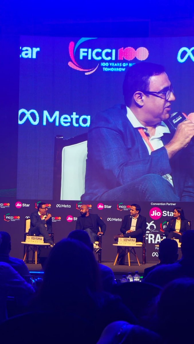 CreativeFirstIN's tweet photo. It's not about what AI can deliver, but what it can be used to deliver. The concept matters. 
- Vivek Krishnani
#FICCIFRAMES2026
@FICCIFRAMES https://t.co/3M4B7wACXy