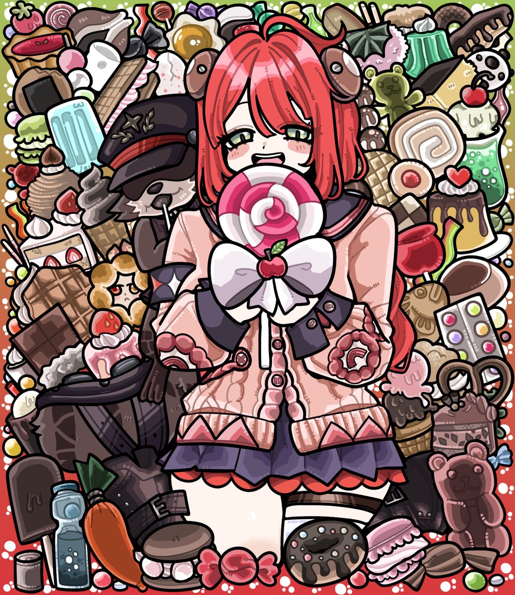 makurano0803's tweet photo. ゼンゼロの浮波柚葉を描きました‼️🍪🍬お菓子沢山描くのが楽しかったです‼️‼️‼️‼️‼️柚葉も描くのが楽しかったです😃❣️
#ゼンゼロ #zzzero #浮波柚葉 #Yuzuha #ゼンゼロ好きさんと繋がりたい #イラスト https://t.co/zdbBV5X8NW