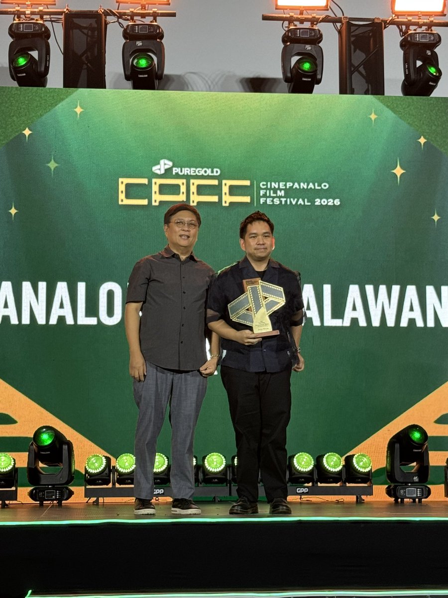 Puregold_PH's tweet photo. Zanjoe Marudo for Apol of my Ai won the Panalong Pangalawang Aktor for Full Length Film Category! 💚

#PuregoldCinePanalo2026 #PanaloSaHusay #AlwaysPanalo https://t.co/9D4b4cZeOX
