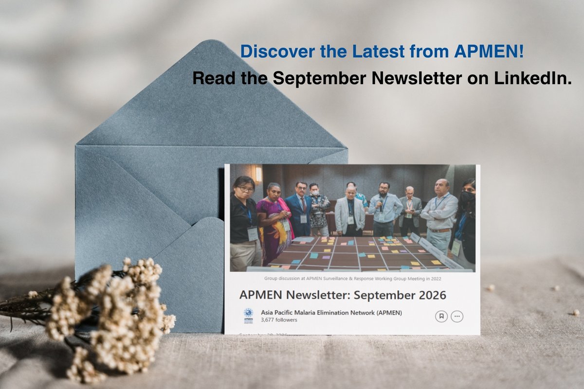 APMEN's tweet photo. 📢 The APMEN September Newsletter is out!

Explore the latest on malaria surveillance, diagnostic innovations, and safer radical cure for P. vivax malaria, featuring country experiences and regional collaboration across Asia and the Pacific.

📖 Read more: https://t.co/ZUlFIitSsX

#APMEN #MalariaElimination