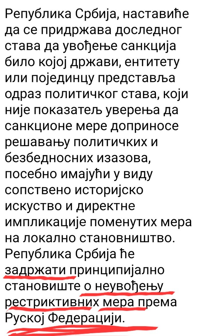 Naja434's tweet photo. Evo, proruZka klero-naci paščad (nas dvadesetak od starta to govori i piše) najzad su i otvoreno objavila su da neće uvoditi sankcije Rusiji. 
Imbecili, koji će glasati za njih su mi gori i odvratniji od samog klero-naci okota. https://t.co/yHCNaSxJpw