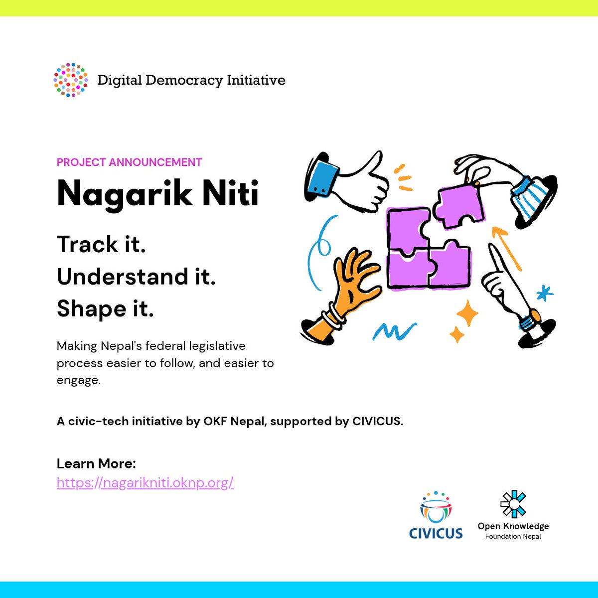 okfnepal's tweet photo. We've started building Nagarik Niti: a bilingual platform to make Nepal's laws easier to follow and easier to shape. 🇳🇵

Our introductory blog highlights what we're building and where we're headed. More to come as we go.

👉 https://t.co/BXwzZGFRIf

#NagarikNiti #CivicTech https://t.co/5pIb4v6DAX