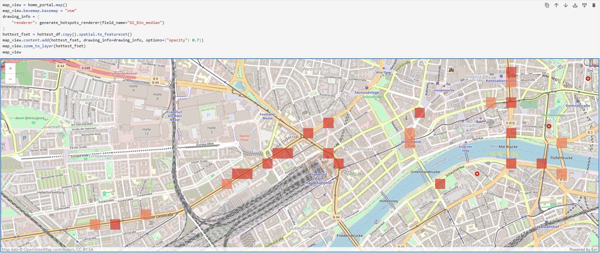 GeoDevGermany's tweet photo. Detecting traffic safety hotspots using the public available traffic accidents dataset. Map view shows Frankfurt am Main, Germany.

https://t.co/Fw2Z4XEqiC https://t.co/T67povg996